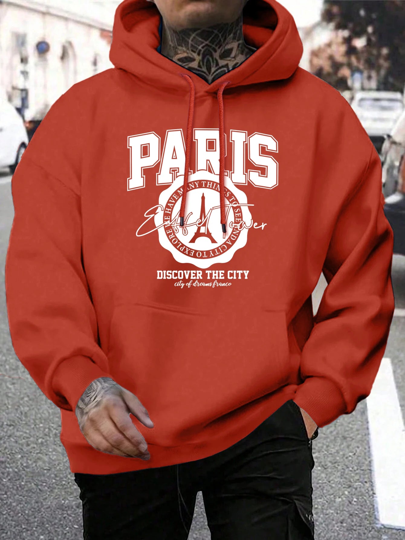 Whiskey Castle Print Herren Hoodies Mode Pelz-Liner Hoodie Warme Fleece S-Xxl Hoody Mann Herbst Hohe Qualität kleidung