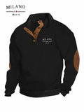Henry Hoodie mit einem italienischen Mailand-Muster ist ein warmer, weicher und hautfreundlicher Herbst- und Winterpullover für Herren