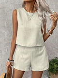 Apricot Damen-Set, groß, gewebt, lässig, bequem, modisch, Übergröße, Outfit, Damenbekleidungsset, Aprikose