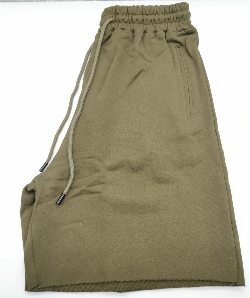 Herren dicke Baumwolle sportliche Laufs horts heben Bodybuilding Jogging hose Fitness kurze Jogger Gym schwarz Kanye Grey West Shorts