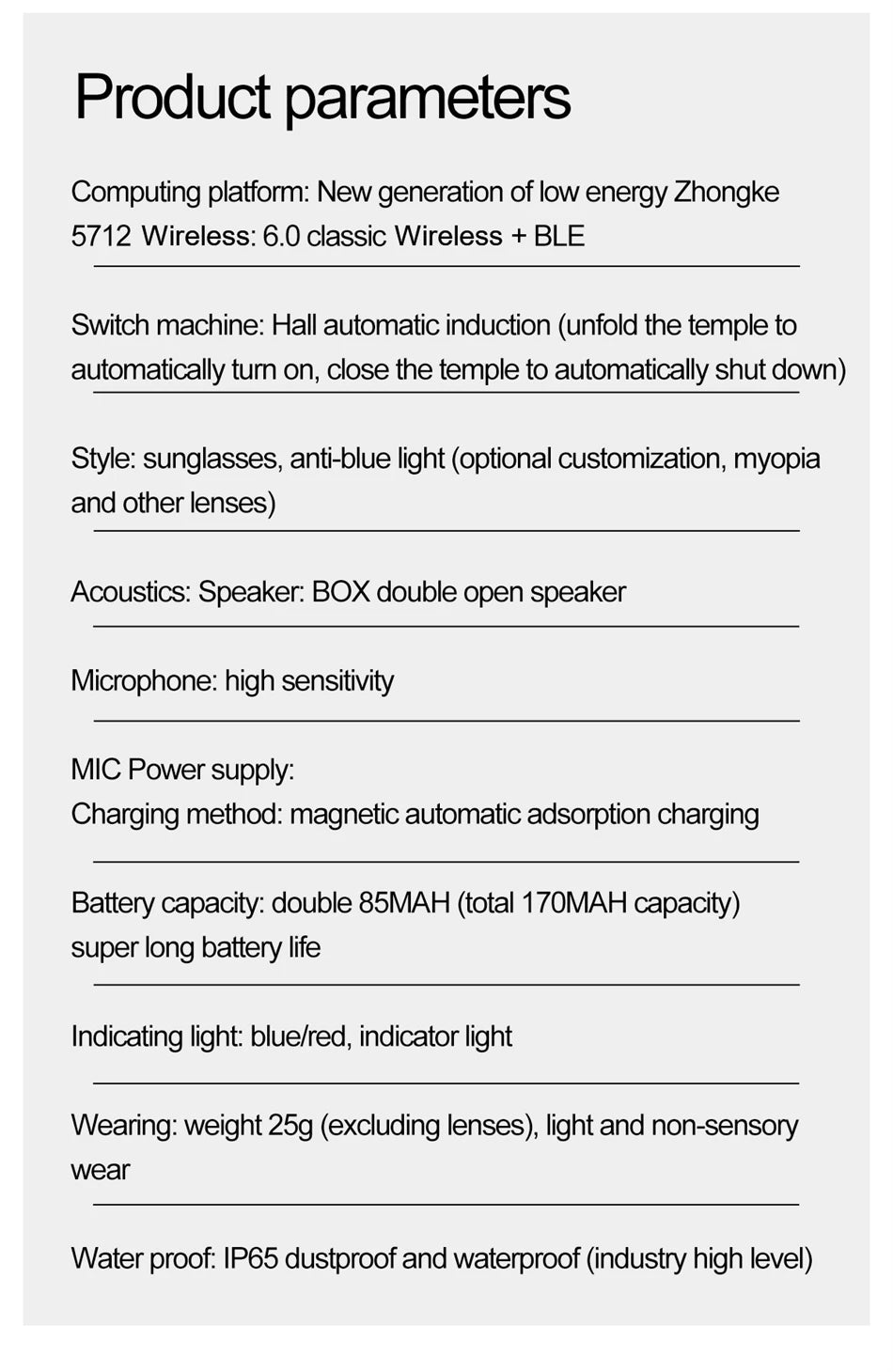 AI Intelligent Translation Glasses 163 Online Language AI Automatic Dialogue Translation Bluetooth Translation Glasses Men Women