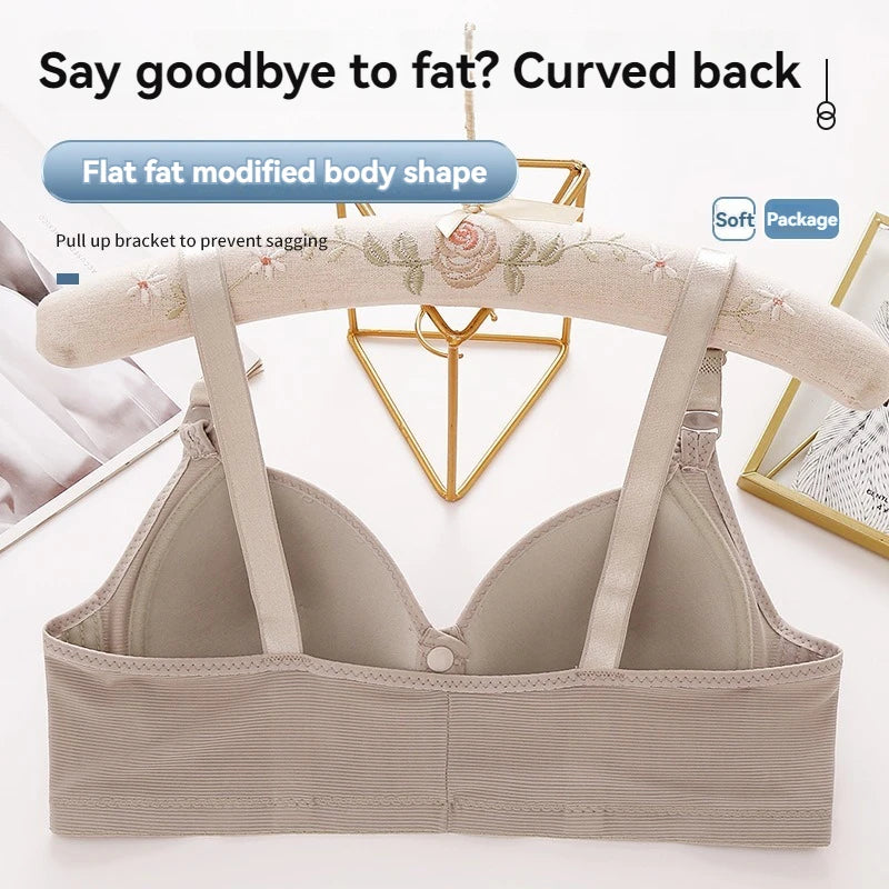 Neue Große Größe Vordere Schnalle Sexy Push-up DAMEN Bh Einstellbare Dünne Tasse Atmungsaktive Bequeme Mutter Mittleren Alters Damen unterwäsche