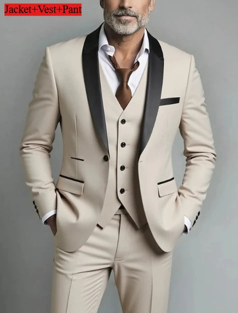 Männer Formale Slim Fit Smoking Prom Anzug Männlichen Bräutigam Hochzeit Blazer Hohe Qualität Trauzeuge Luxus Kleid Business Bankett Party Anzug