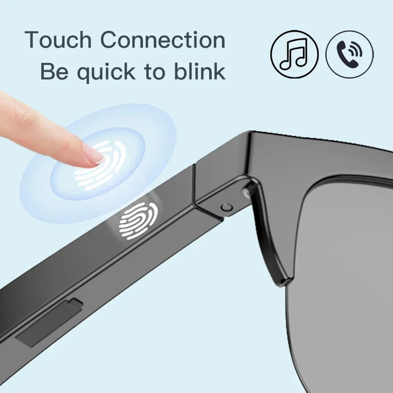 Neue intelligente Bluetooth V5.3-Sonnenbrille, Brille für Anrufe, Outdoor-Sport-Kopfhörer, HIFI, schwarze Technologie, Anti-Touch-UV-Schutz für Männer und Frauen
