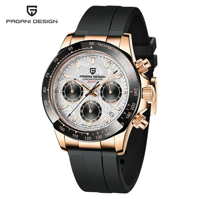 40mm Neue V2 PAGANI DESIGN männer Quarz Uhren Sapphire Retro Chronograph Edelstahl Wasserdichte Uhr Männer Relogio Masculino