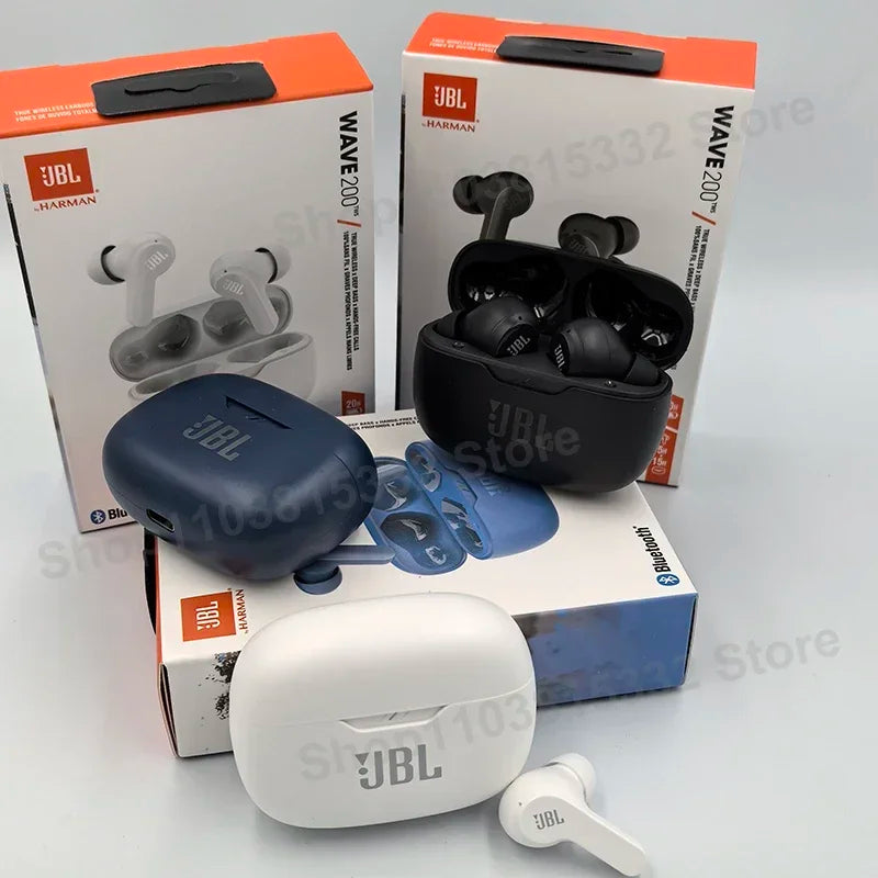 Original JBL Wave 200TWS Kabellose Ohrhörer True Headset JBL W200 TWS Bluetooth 5.0 Kopfhörer Sportkopfhörer mit Mikrofon