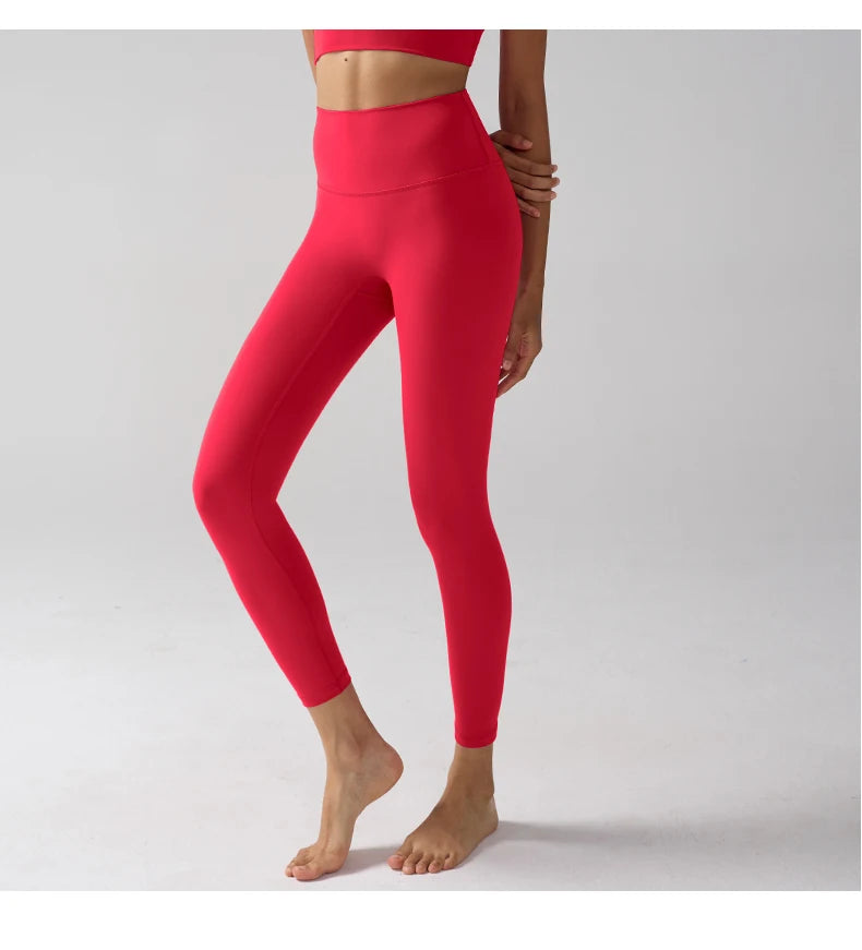 Hohe Taille Nacktgefühl Leggings Frauen Fitness Laufen Yoga Leggings Hosen Energie Gym Enge Leggings Lässige Workout Leggings