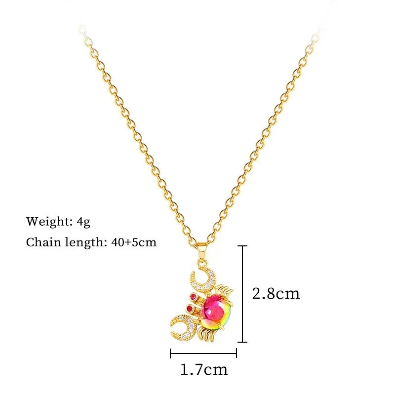 EILIECK 316L Edelstahl Glanz Zirkonia Schwan Anhänger Halskette Gold Farbe Textur Metall Personalisierte Schmuck Halskette