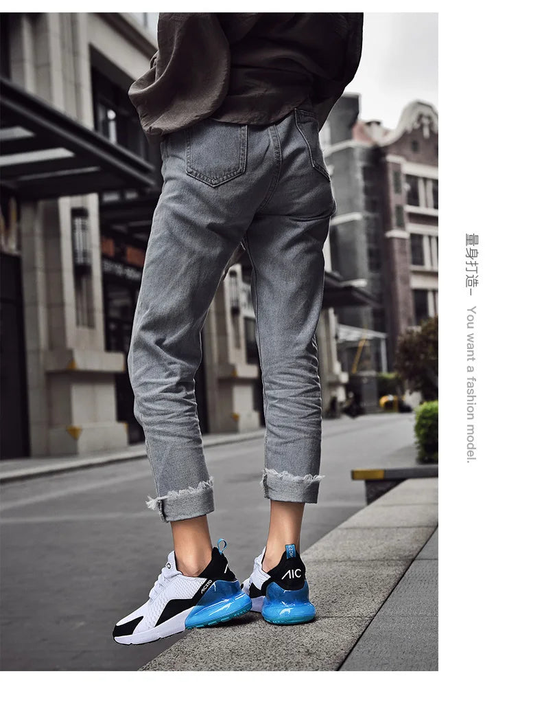 Herren-Sneaker für Outdoor-Jogging, Sportschuhe für die Herbstsaison, Damen-Freizeitschuhe, Plattform-Mesh-Atmungsaktive Freizeitschuhe, Größen 36-47