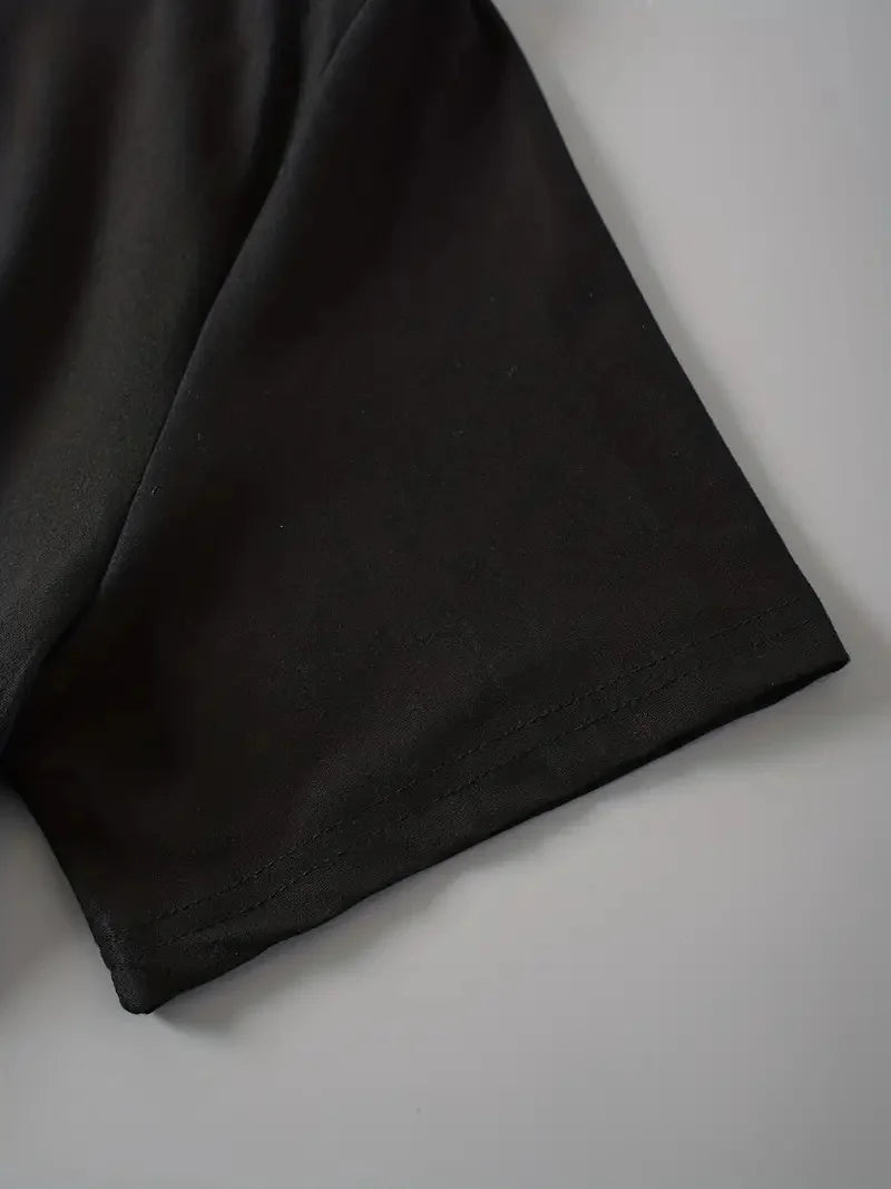 T-Shirt mit PARIS-Aufdruck, kurzärmeliges, lässiges Oberteil mit Rundhalsausschnitt für Sommer und Frühling, Damenbekleidung