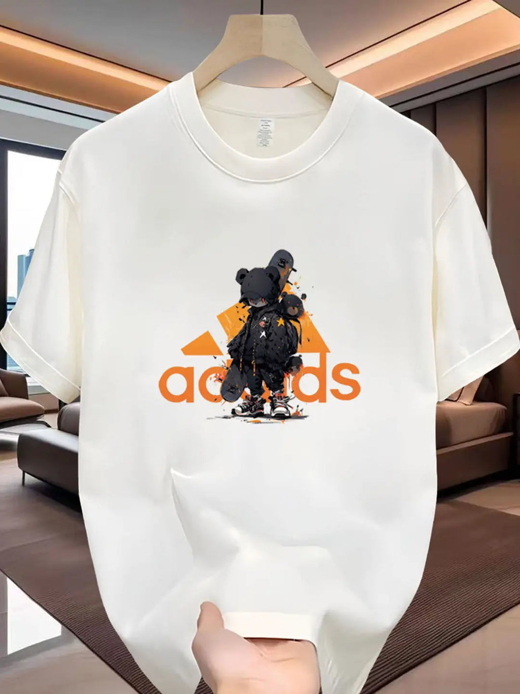 2026 Topseller Sommer Grafik-Print Baumwoll-T-Shirt für Männer und Frauen Lässige Atmungsaktive Kleidung Familien-Rundhals-Kurzarm-Oberteil