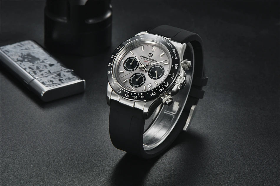 40mm Neue V2 PAGANI DESIGN männer Quarz Uhren Sapphire Retro Chronograph Edelstahl Wasserdichte Uhr Männer Relogio Masculino