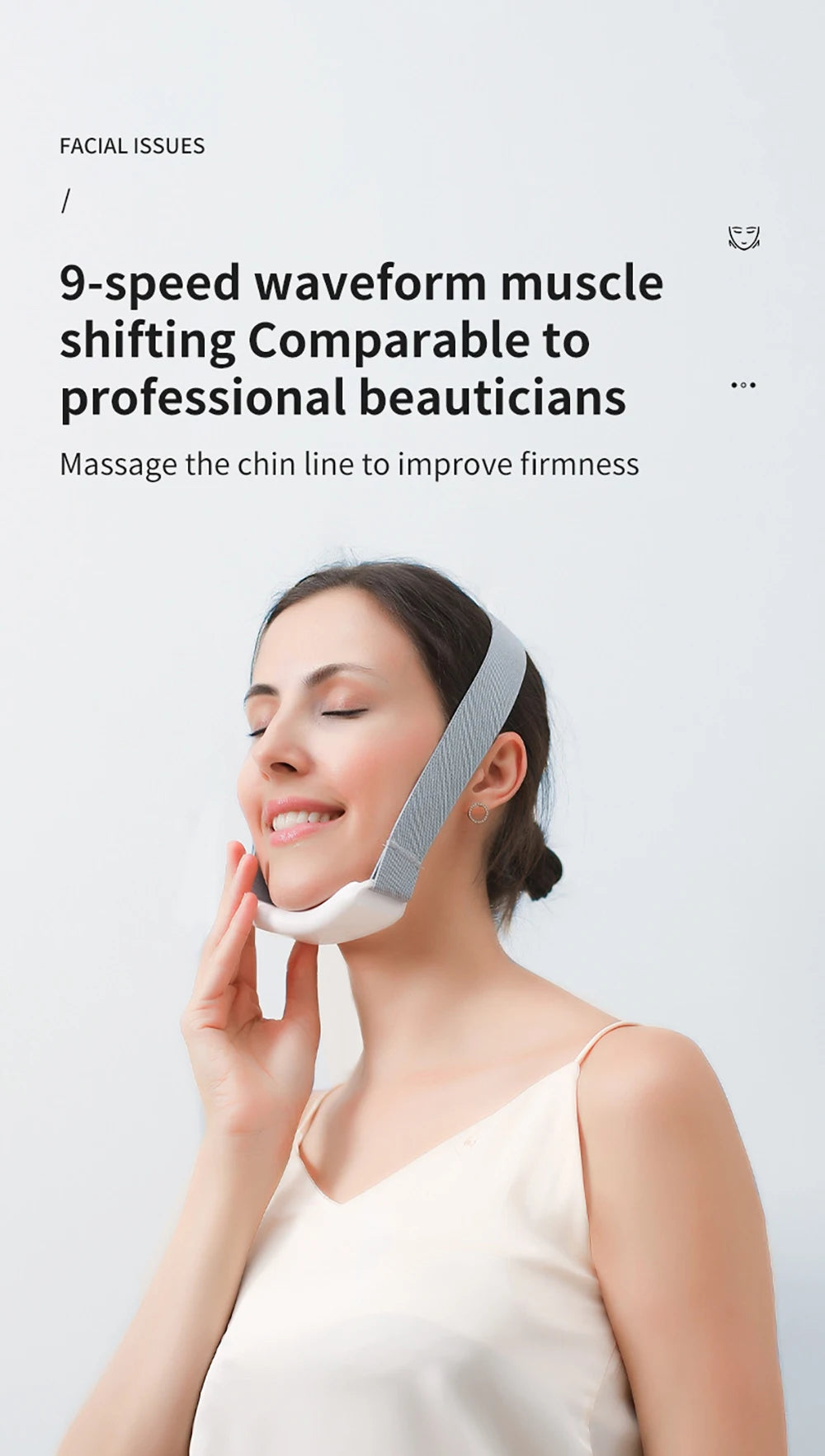 EMS Face Lifting Massagegerät Anti-Falten Straffendes Gesichtsmassagegerät V-Face Lift Gerät Mikrostromentferner Doppelkinn Hautpflege