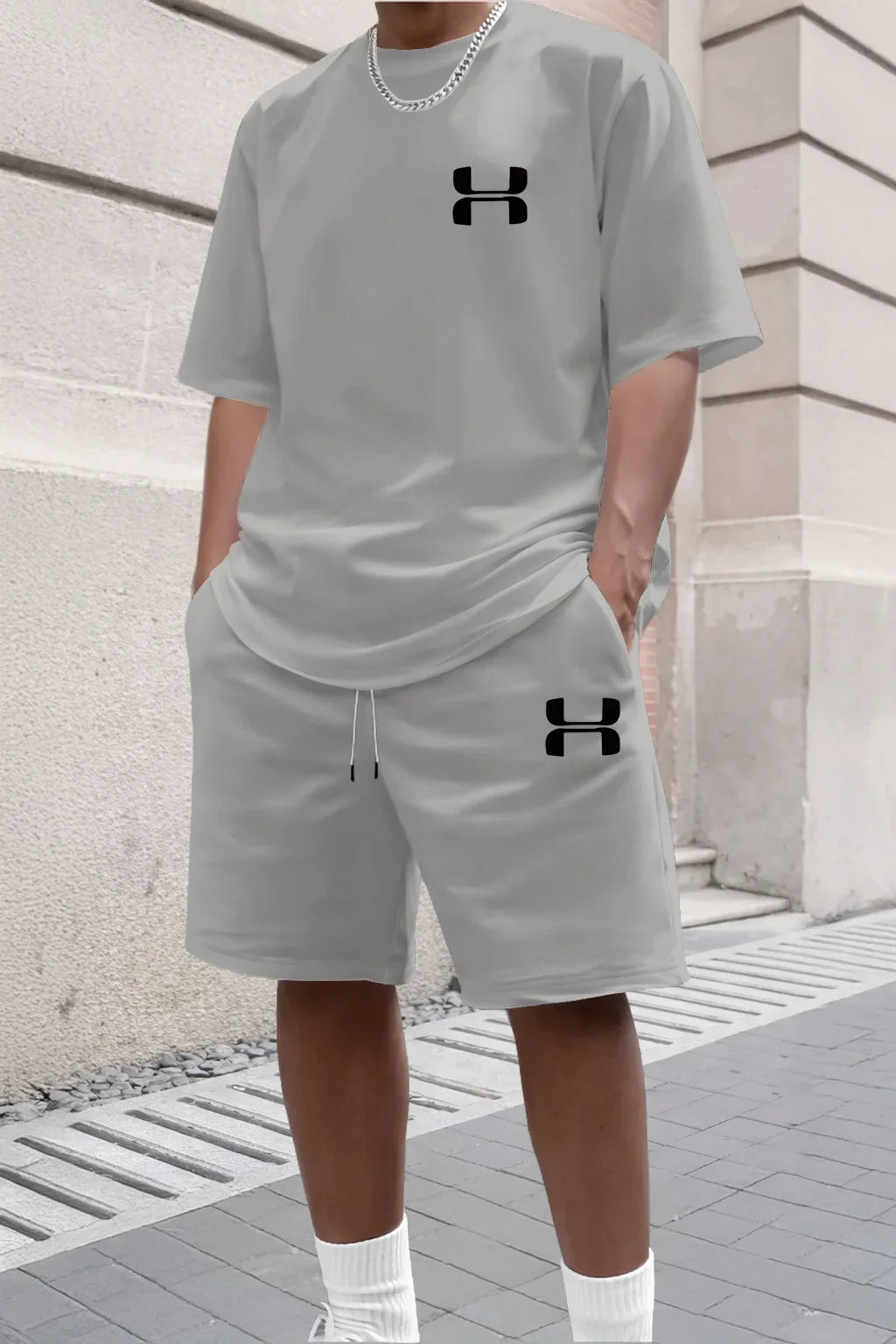 2026 Herren Sportanzug-Set, bestehend aus kurzem Hemd und Sportshorts, zwei Freizeitanzüge
