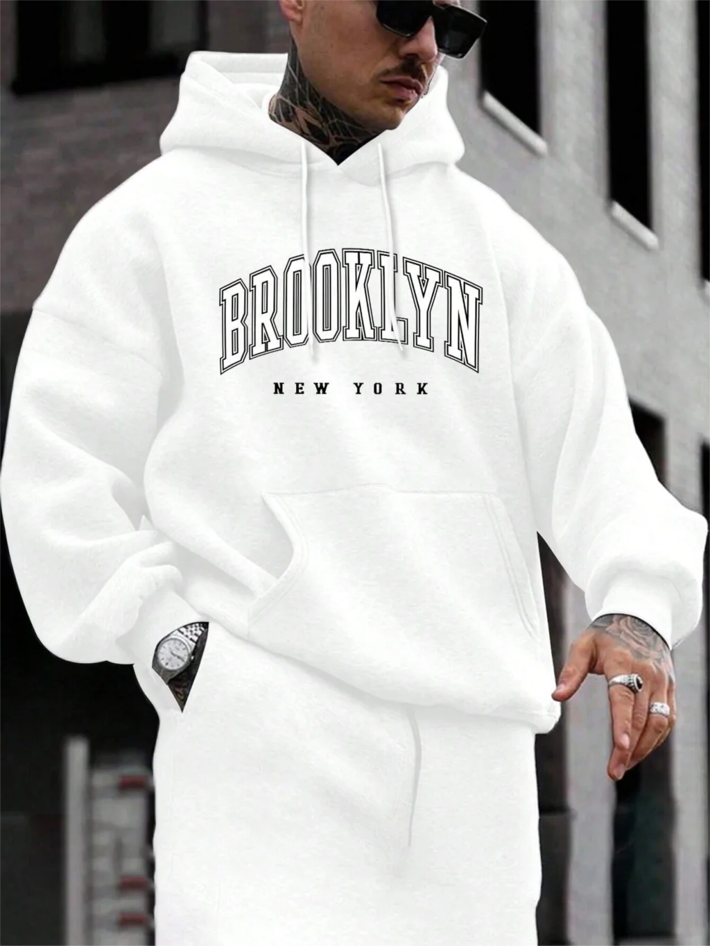 Brooklyn New York Druck Männer Hoody Oansatz Alle Spiel Lose Bequeme Sweatshirt Mode Fleece Grundlegende Hoodie Herbst Kleidung