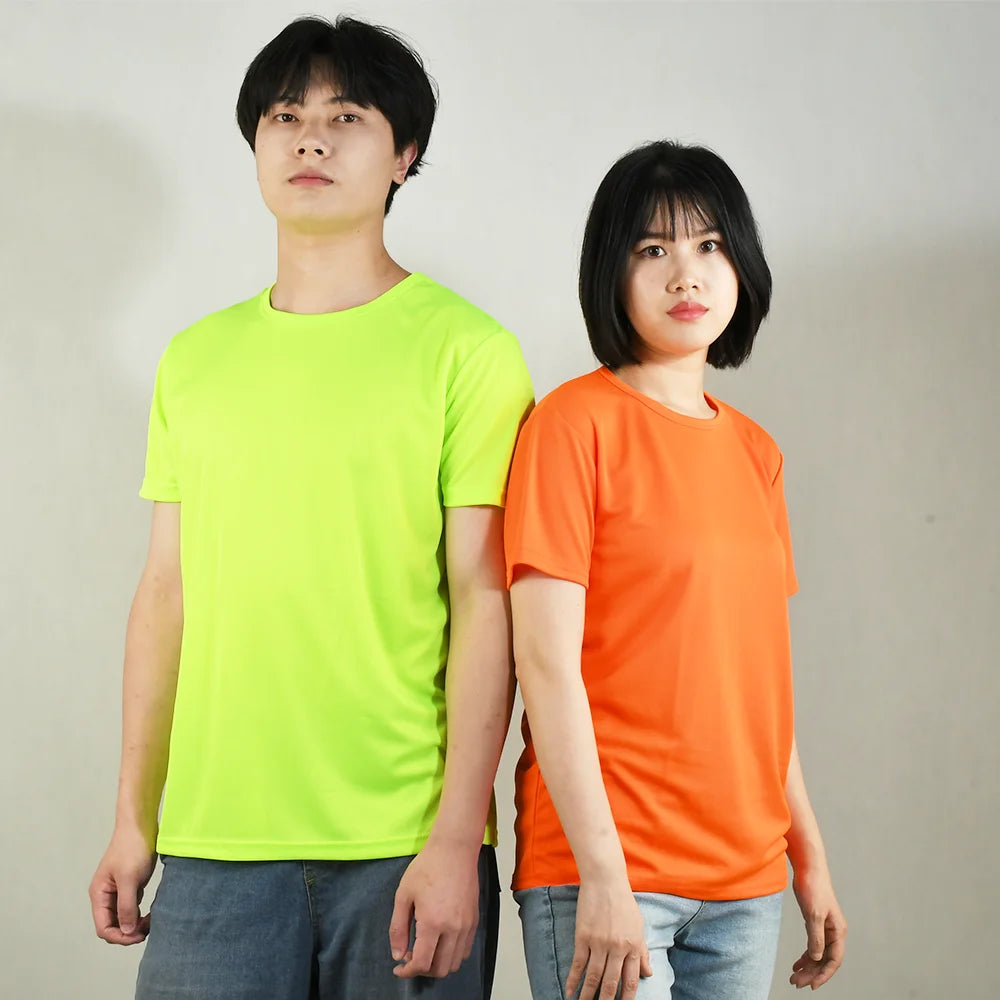 Mehrfarbiges, schnell trocknendes, kurzärmliges Sport-T-Shirt, Fitnessstudio-Trikots, Fitness-Shirts, Trainer-Lauf-T-Shirt, atmungsaktive Sportbekleidung für Herren