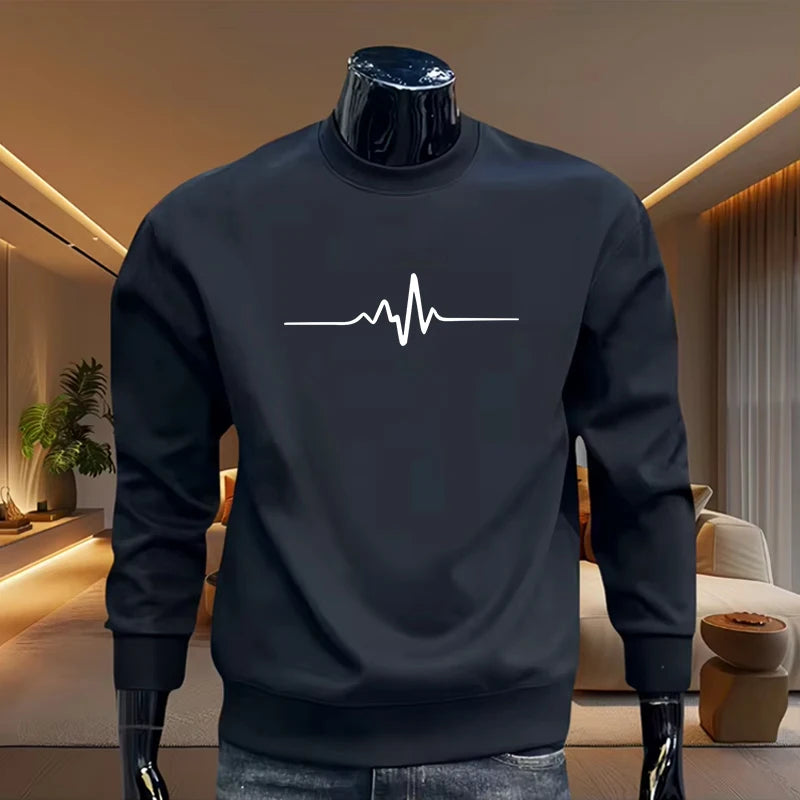 Hot Sales Mens Sweatshirts Printed Tops Sports Jogging Man Clothing Casual Office Home Pullover Quality Long Sleeves Streetwear