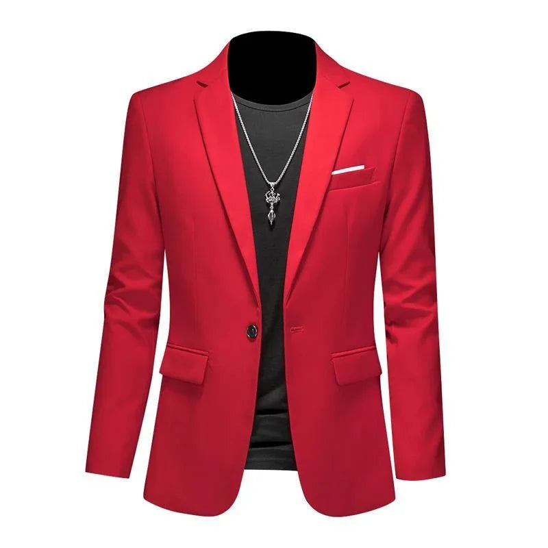 Boutique Mode Einfarbig High-end-Marke Casual Business herren Blazer Bräutigam Hochzeit Kleid Blazer für Männer Anzug Tops jacke Mantel