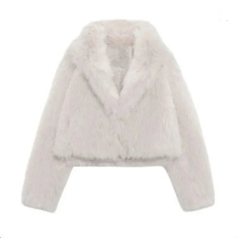 Winter Umweltfreundliche Faux Nerz Pelz Verdickte Kurze Mantel frauen Pelz Top Künstliche Pelt Jacke Warme Gemütliche Trendy Oberbekleidung