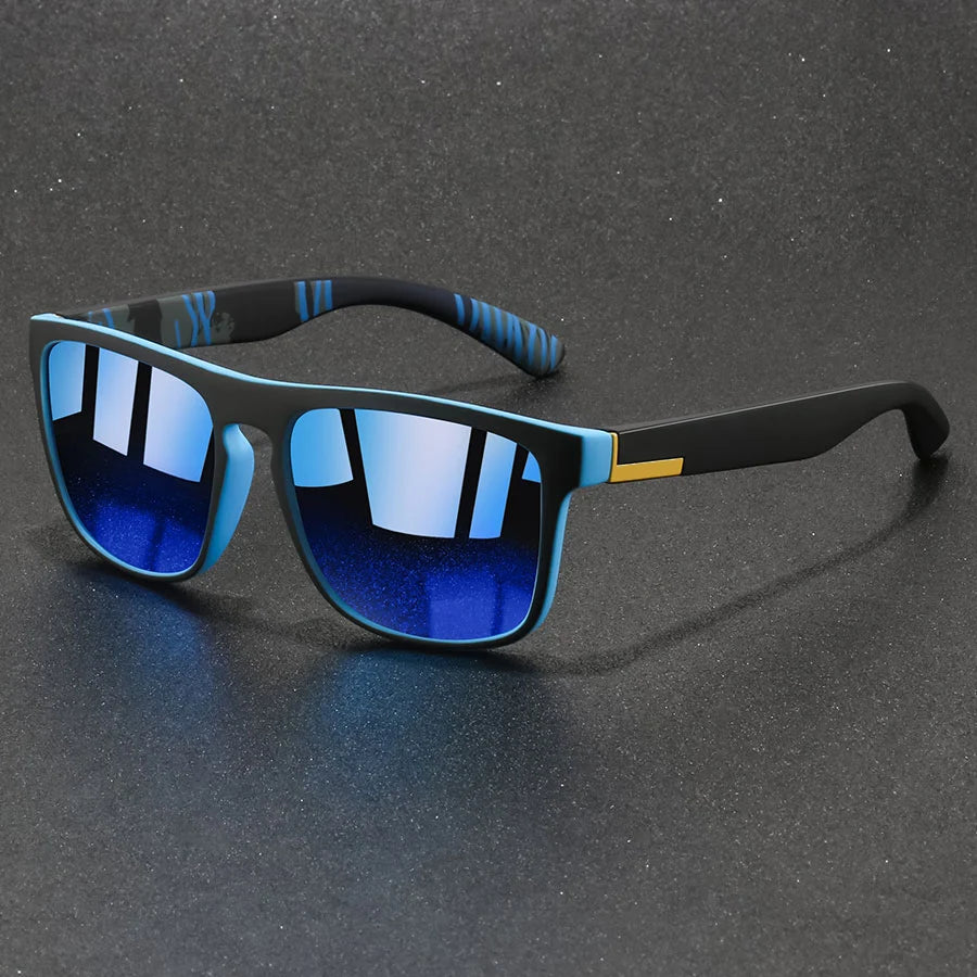 Modische Vintage Quadratische Sonnenbrille für Männer und Frauen Angeln Fahren Luxus Marken-Designer Sonnenbrillen Blendschutz Retro Eyewear