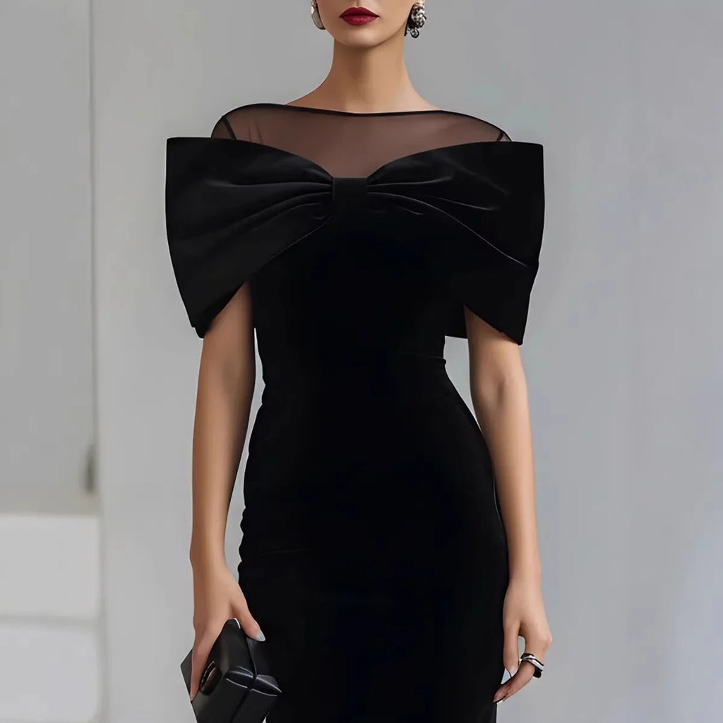 Modisches Spitzenkleid mit Einschulter-Design aus Goldvelours für Damen, Sommerliches Schlankes Elegantes Hüftbedeckendes Schlitz-Kleid