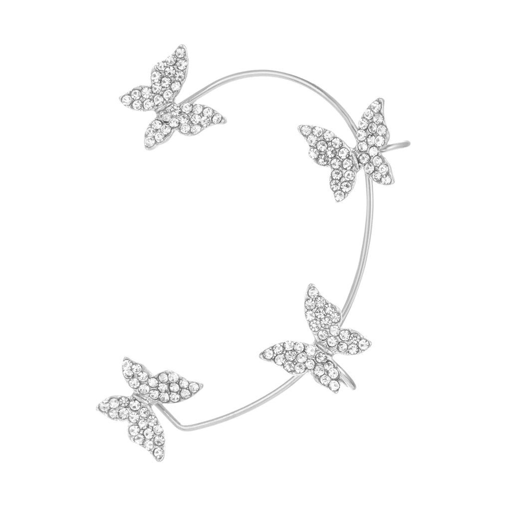 Kpop Shiny Zirkon Schmetterling Earcuff Für Frauen Ohne Piercing Ohrringe 2022 Mode Ohr Clip Ohrringe Braut Hochzeit Schmuck