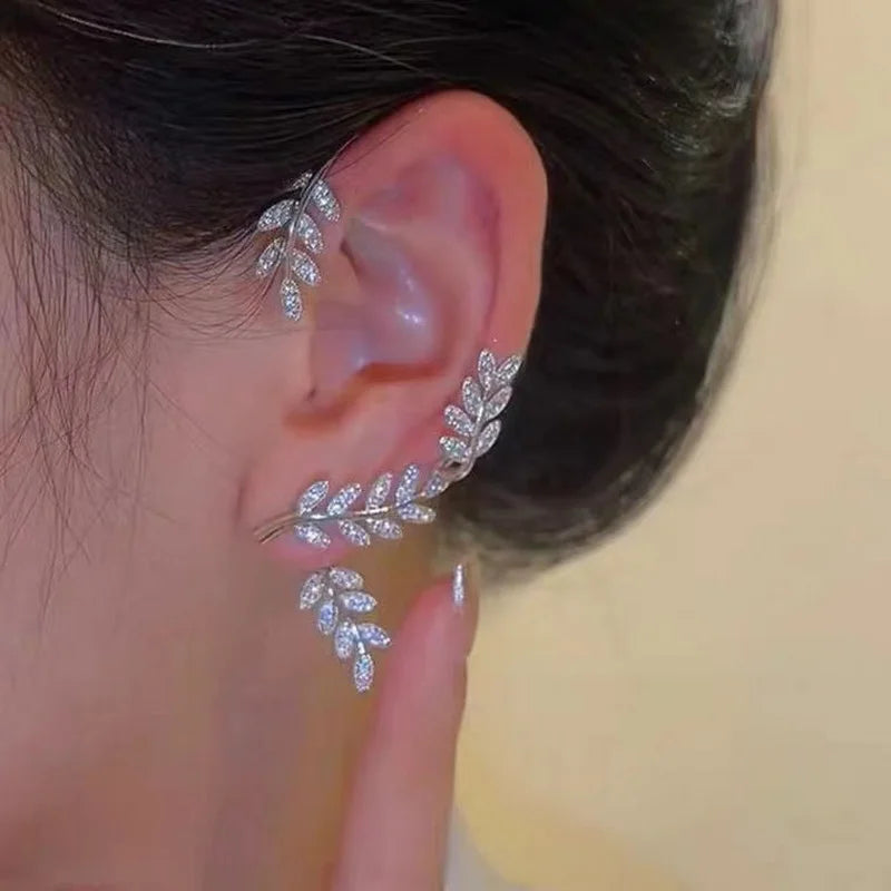 Kpop Shiny Zirkon Schmetterling Earcuff Für Frauen Ohne Piercing Ohrringe 2022 Mode Ohr Clip Ohrringe Braut Hochzeit Schmuck