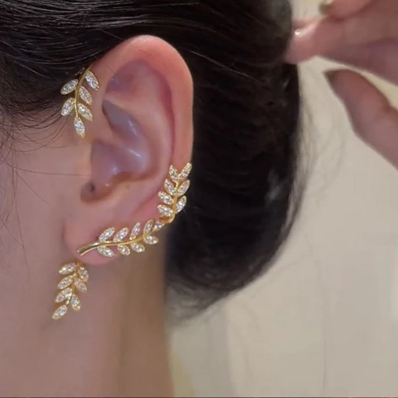Kpop Shiny Zirkon Schmetterling Earcuff Für Frauen Ohne Piercing Ohrringe 2022 Mode Ohr Clip Ohrringe Braut Hochzeit Schmuck
