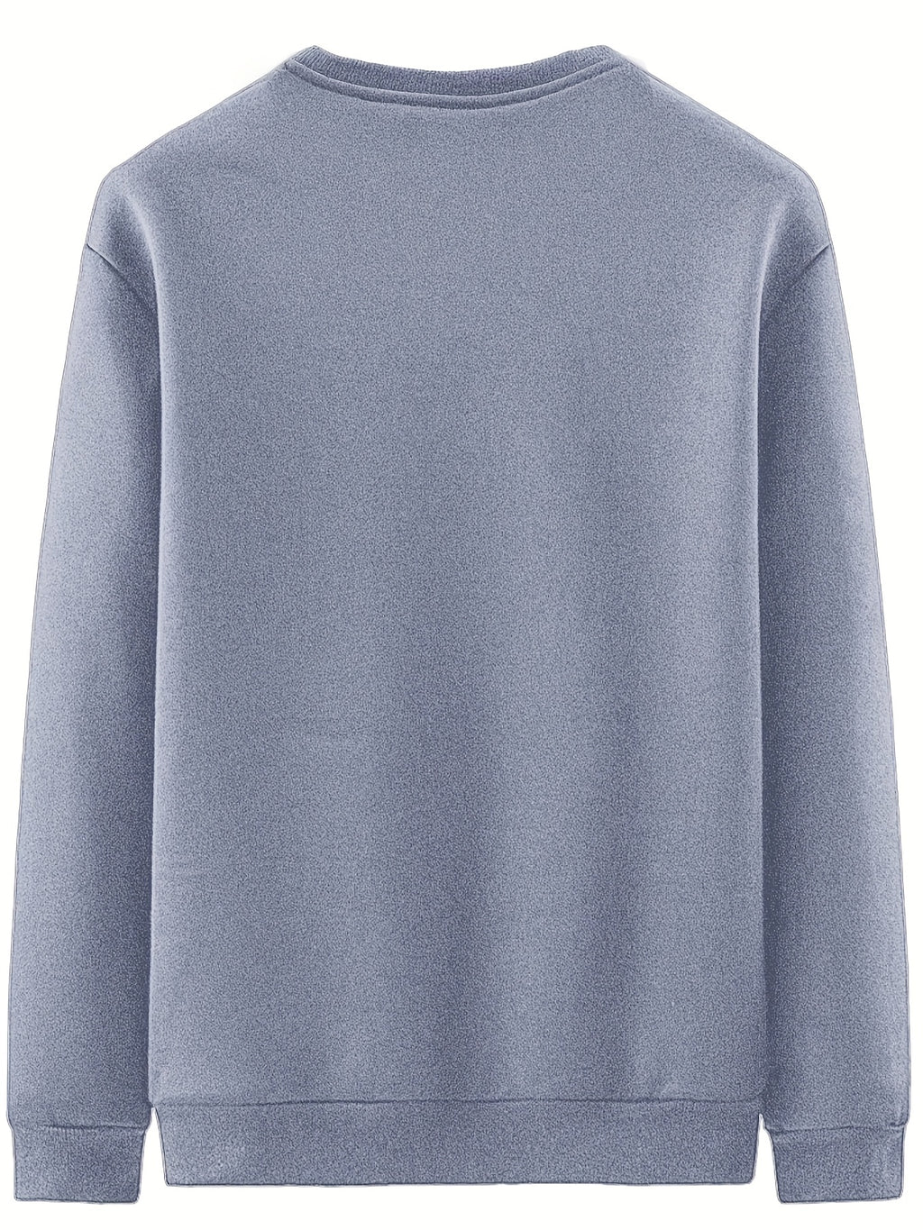 New Men's Casual Fashionable Solid Color Crew Neck Sweatshirts For Autumn And Winter