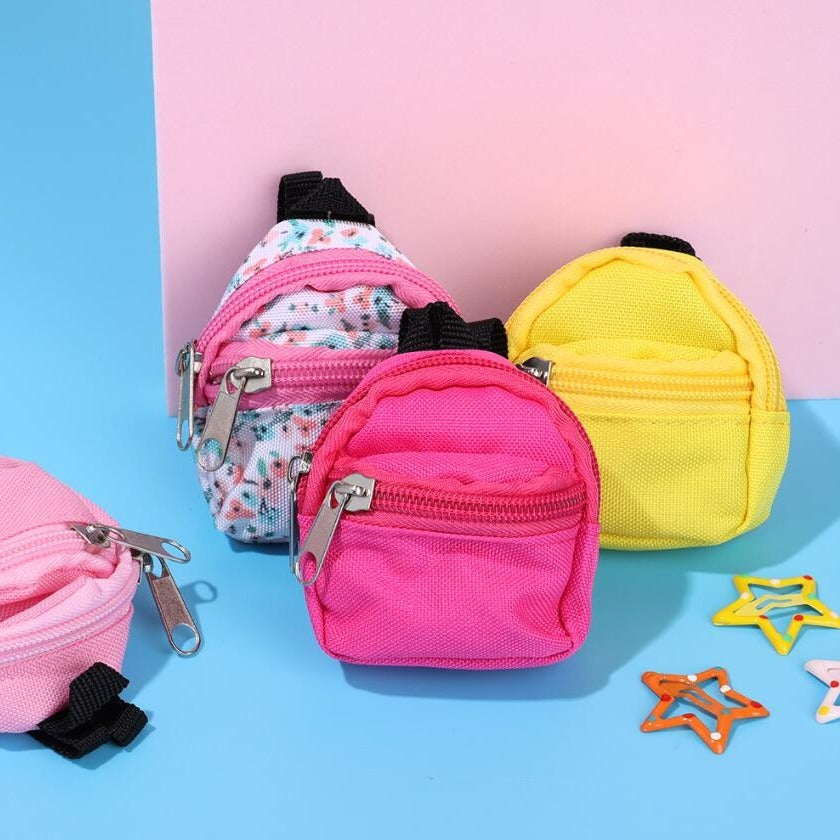 for LABUBU 11.81inch Doll 1/6 BJD Doll Mini Bag Backpack Mini Doll Bag Doll House Decoration Toy Accessories for Gifts Halloween, Christmas Gift